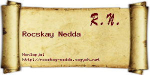 Rocskay Nedda névjegykártya